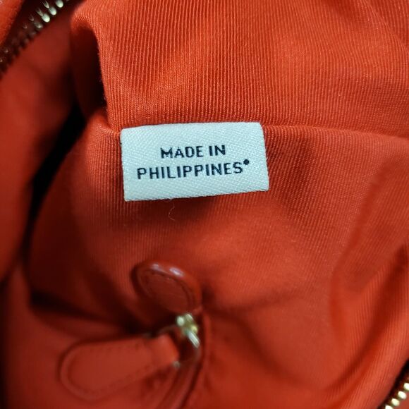 Coach Isabelle Pebbled Leather Hobo CrossBody Tote Purse Scout Burnt Orange READ - Picture 12 of 16